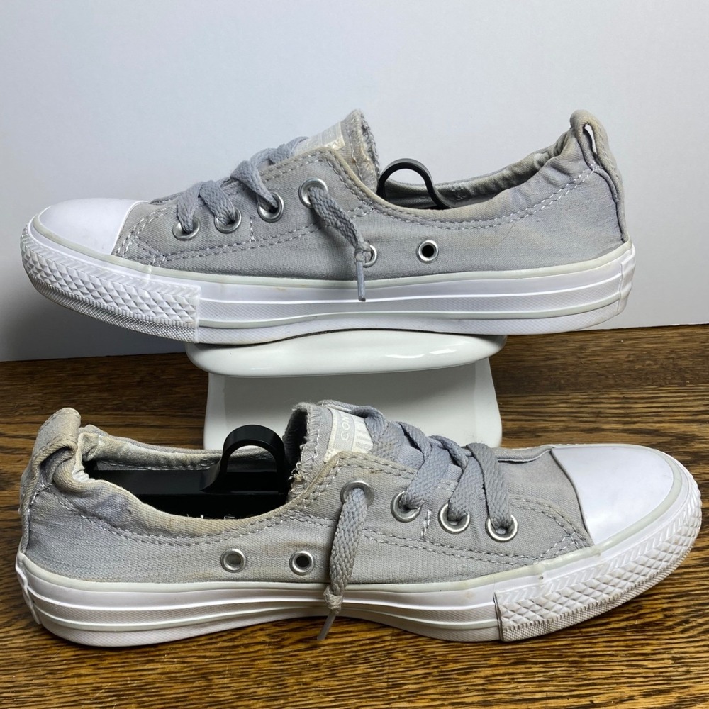 Converse Chuck Taylor Shoreline Gray Slip On Sneakers Womens 6.5 563455F - Picture 2 of 7